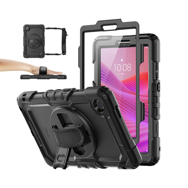 Lenovo Tab One / K9 8.7-Inch Rugged Case with Adjustable Hand Strap