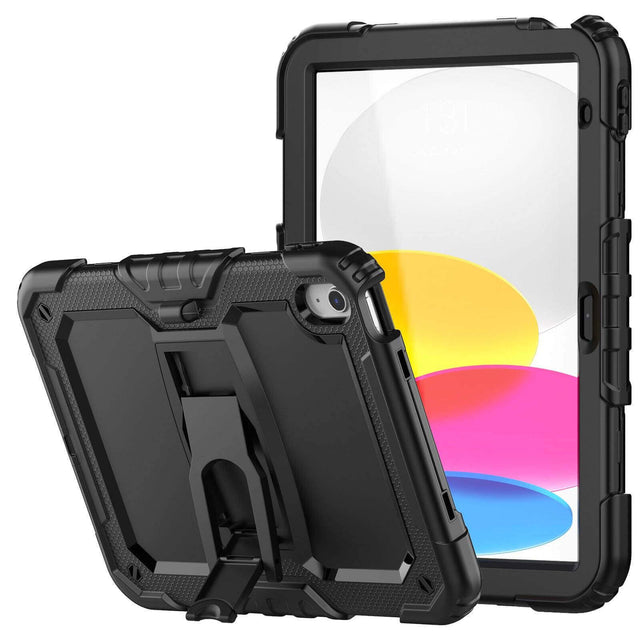 iPad (A16) 11th/10th Gen 11/10.9 Inch Heavy Duty Case with Built‑in Kickstand