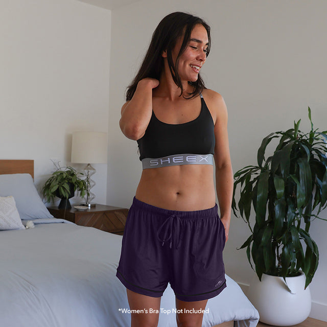 Women's Drawstring PJ Short - Royal Plum