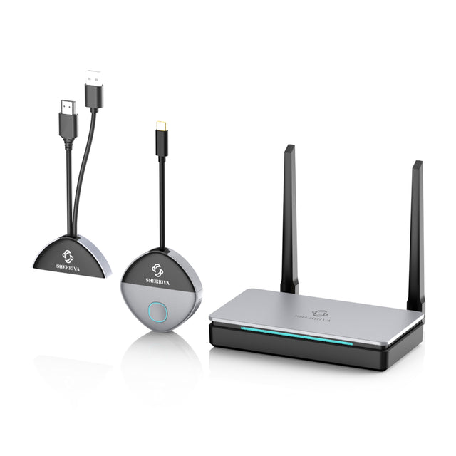 Wireless HDMI for Screen Sharing | USB-C & HDMI Dual Input | WHD-5000