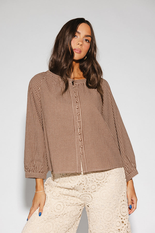 tiana gingham top