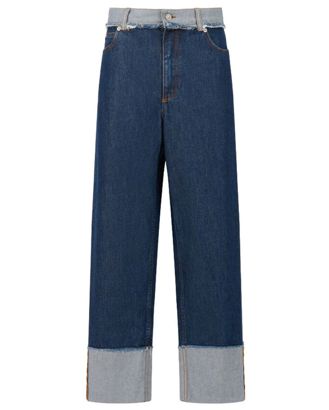 Blue Denim Inside-Out Jeans