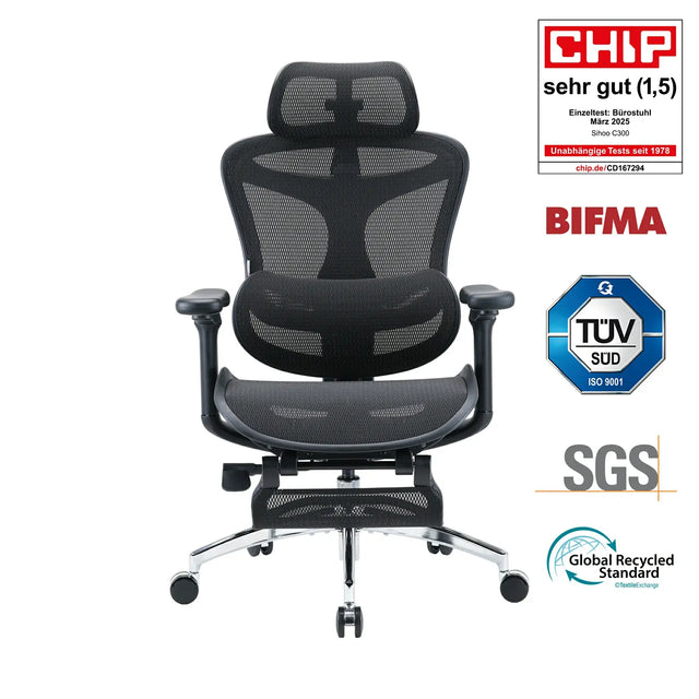 Sihoo Doro C300 Ergonomic Office Chair With Footrest