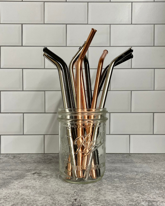 Stainless Steel Straw Party Pack – 10 Straws for $20