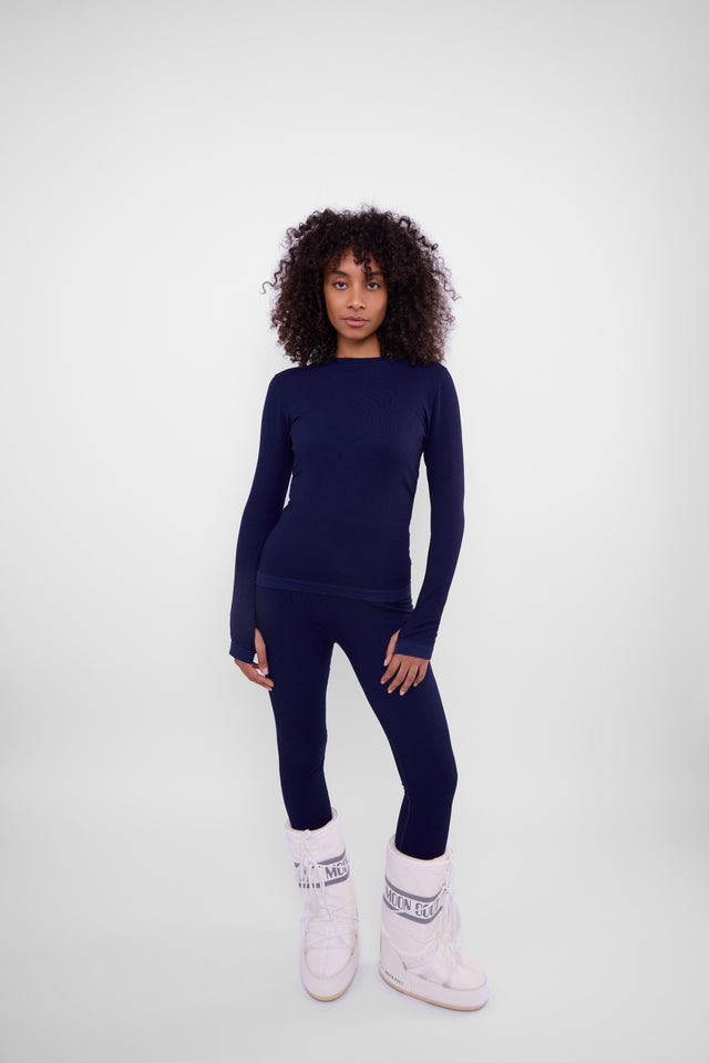 GSTAAD THERMAL BASE LAYER TOP NAVY