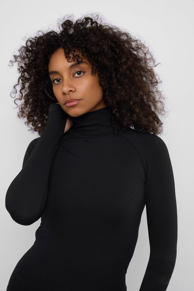 LAAX THERMAL BASE LAYER TOP BLACK