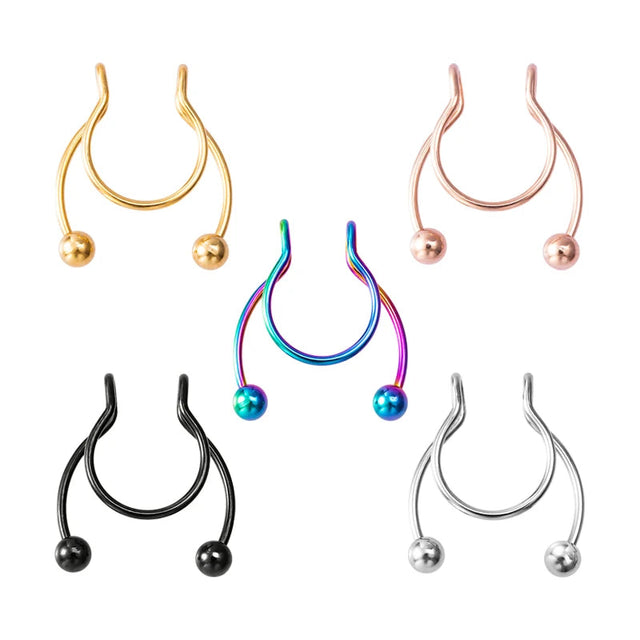 Faux Piercing Septum avec Boule