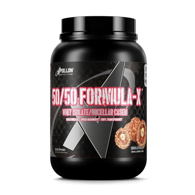 50% Whey & 50% Casein Formula X Protein Blend 2 LBS  ( Chocolate Hazelnut)