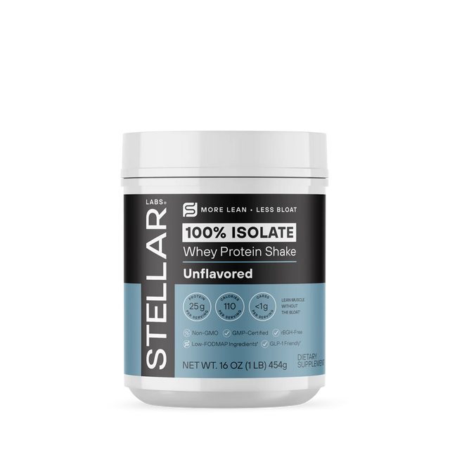 100% Isolate Whey Protein Shake Unflavored 1lb