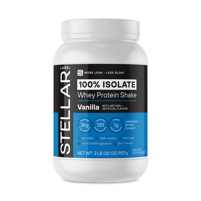 100% Isolate Whey Protein Shake Vanilla 2lb