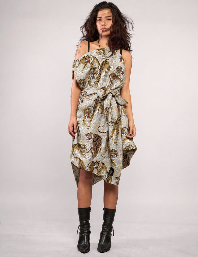 The Pirate Dress - Japanese Tiger Print