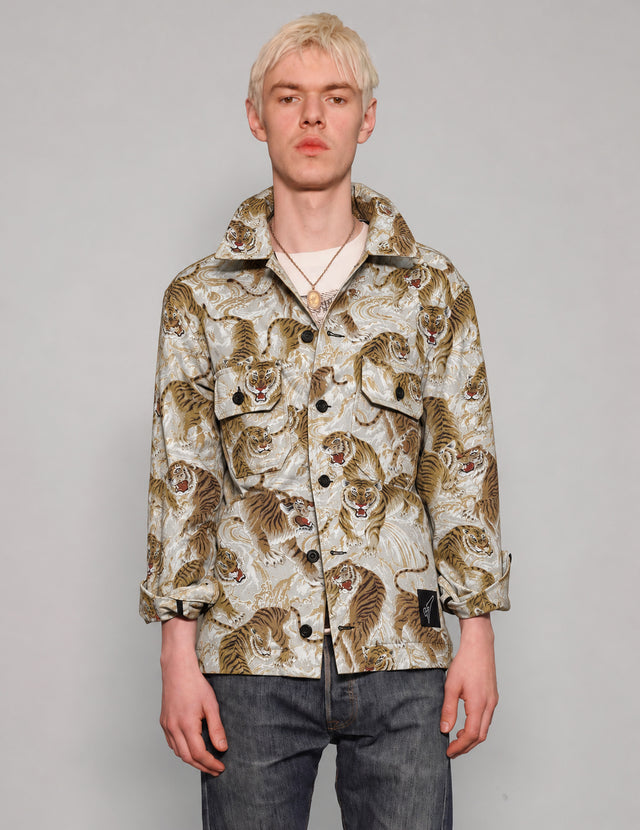 Tiger Workshirt – Stone, Black & Gold