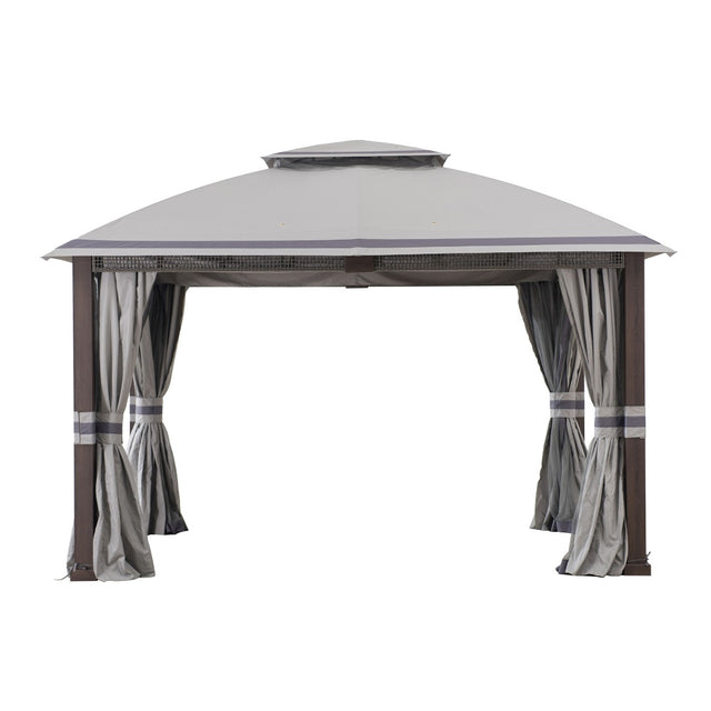 Gray Replacement Canopy For Fiona 2-tier Gazebo (11x13 Ft) A101013005