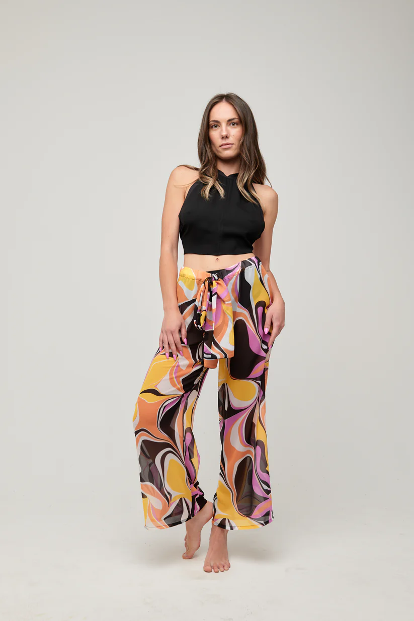 Pantalone Fiordaliso Pop Art – Linea Mare Blu
