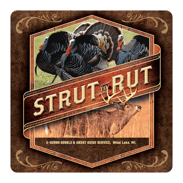 Hunting Wall Decor - Strut to Rut - Metal Sign