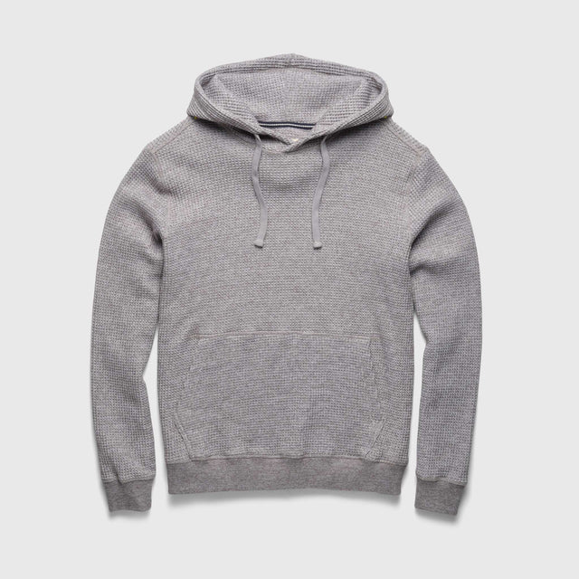 Ivan Waffle Fleece Hoodie - Heather Grey