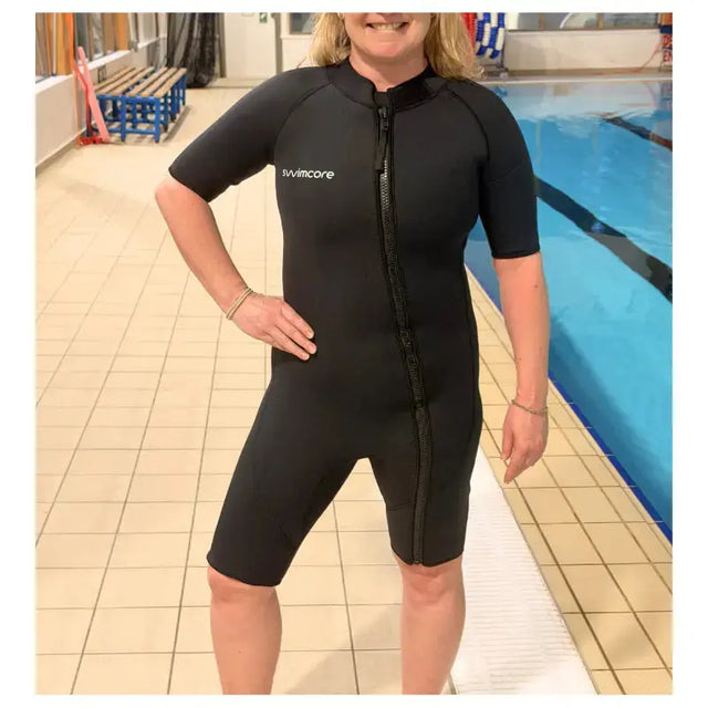 Swimcore Thermal Training Wetsuit | UNISEX Short Sleeve Front Zip