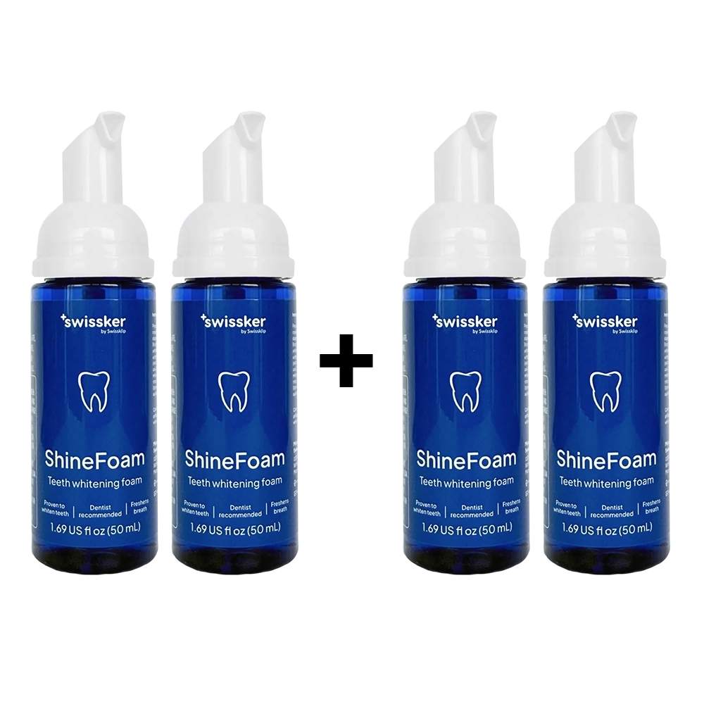 2x Teeth Whitening Foam + 2x FREE Teeth Whitening Foam