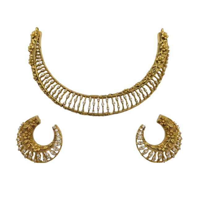 Charlotte CZ Antique Necklace Set