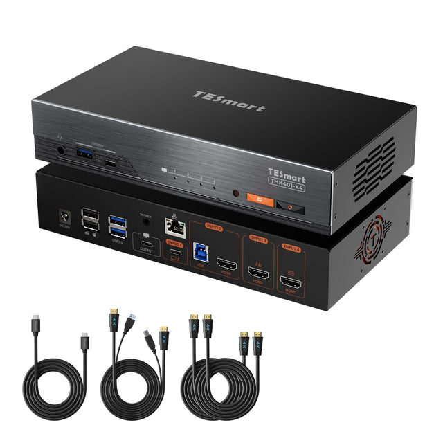 Für 2 Computer und 2 HDMI-Geräte – mit Unterstützung für bis zu 6K@60Hz / 5K@120Hz an kompatiblen Displays