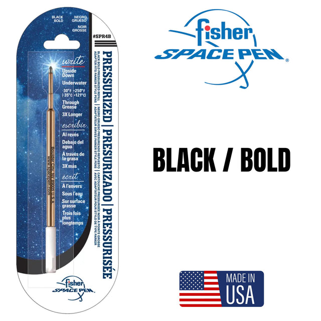 Fisher Space Ink Refill (Black/Bold) SPR4B