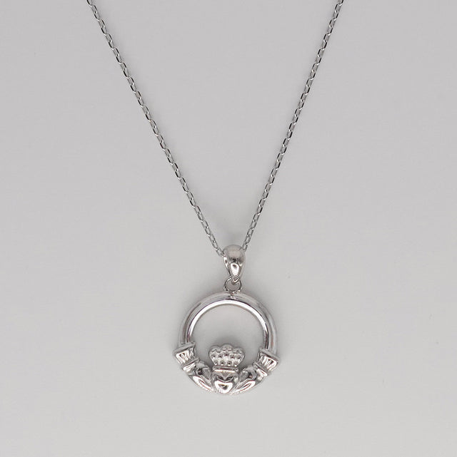Sterling Silver Claddagh Pendant