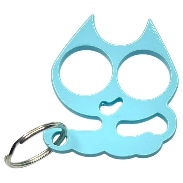 Kitty Cat Keychain-Baby Blue
