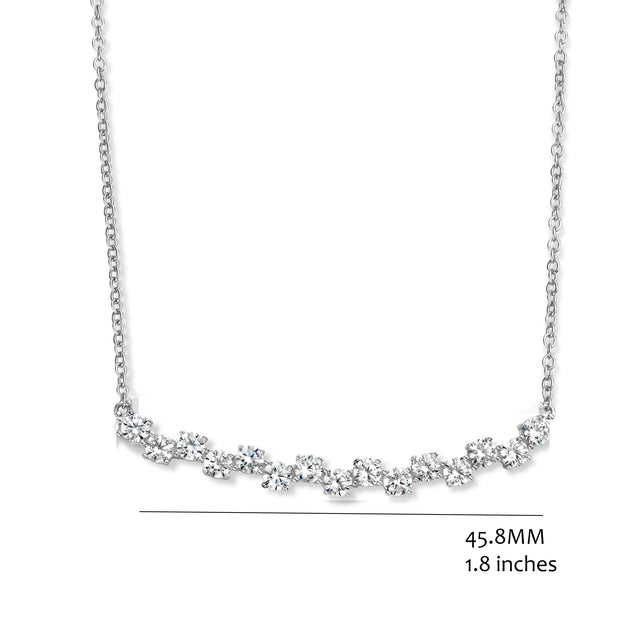 Dainty Zig Zag Bar Necklace