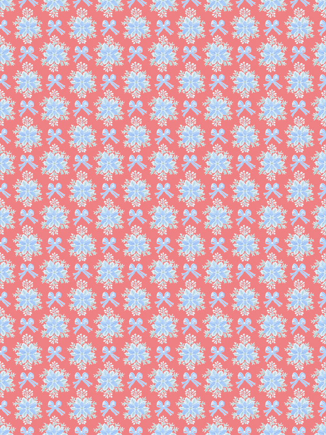 Christmas Blue Grandmillennia Floral 3591