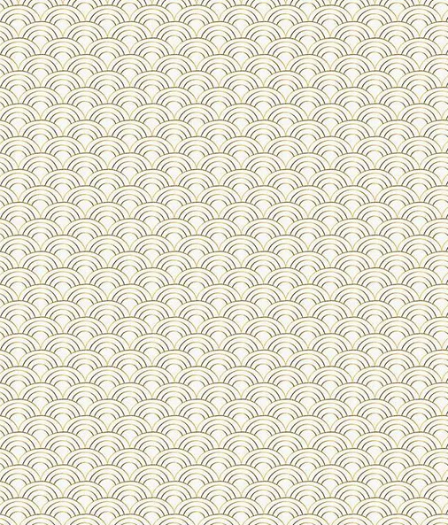 Paper Source Art Deco Gold 30" x 10" Wrapping Paper Roll