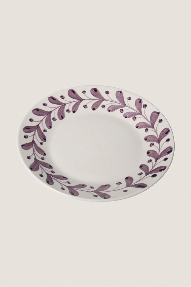 Aubergine Anna Dessert Plate