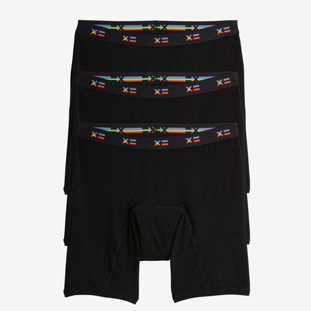 First Line Period 9" Boxer Briefs 3-Pack - Rainbow X=