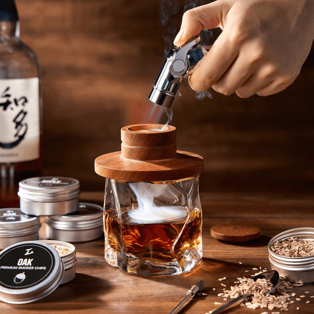 Tsuki Smoker Kit For Whisky & Cocktail (With Torch)