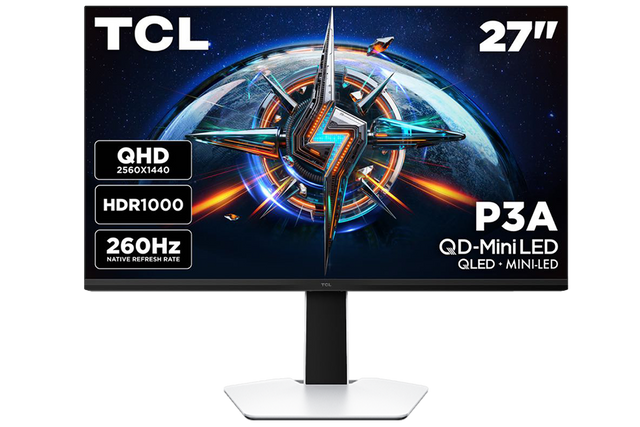 TCL 27" P3A Series QD-Mini LED QHD 260Hz HDR Gaming Monitor – 27P3A