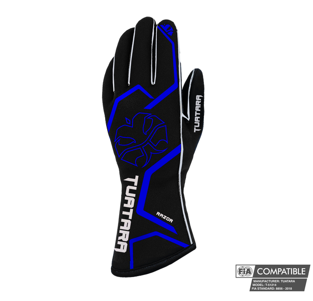 Tuatara Razor Blue FIA 8856-2018 racehandschoenen (pre-order)