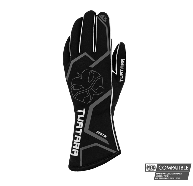 Tuatara Razor Grey FIA 8856-2018 racehandschoenen (pre-order)