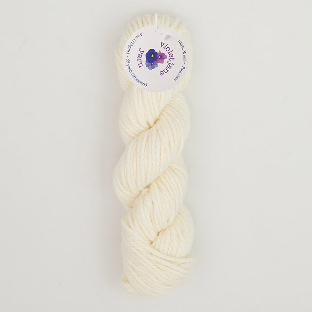Oxford Violet Jane Bulky Rug Yarn - 20503 Bl. White