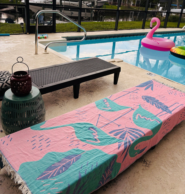 Flamingo Vibe Towel – Quick Drying Towel