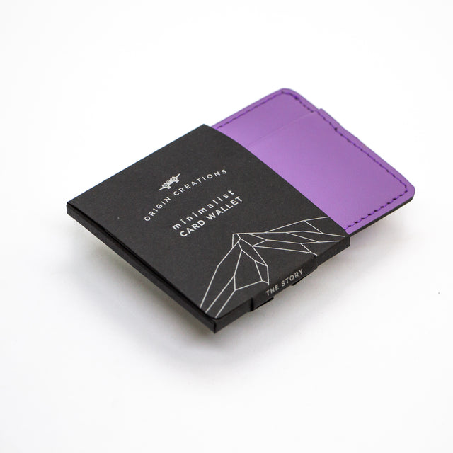 Minimalist Card Wallet - Mountaingem Purple