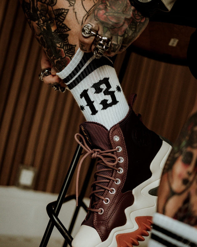 13 Socks - Twisted Generation - White