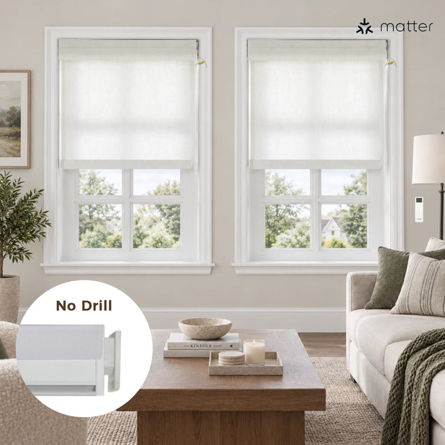 Alvin No-Drill Motorized Roller Shades