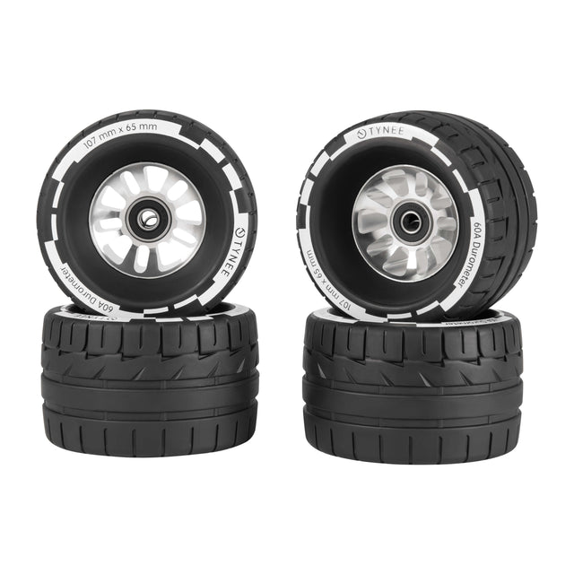 Tynee 107S 60A High-Grip Rubber Wheels for Belt Drive & Gear Drive