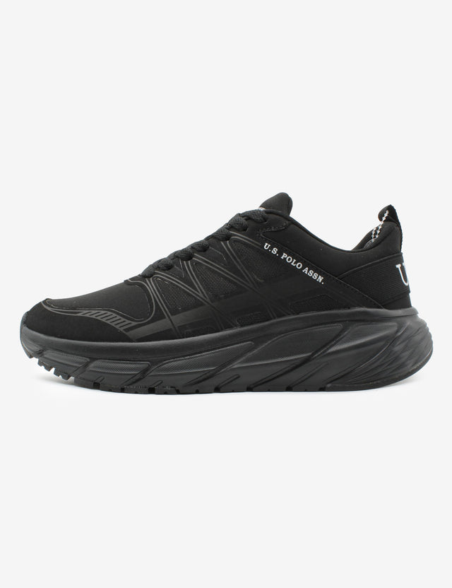 USPA WOMENS BLACK WIDE CONTOUR SNEAKER