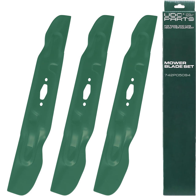 UDC Parts 742-05094 S-Shape Mower Blades Replacement for Cub Cadet 50 Inch ZTS1 ZTS2 742P05094 Craftsman CMXGZAM110193 Z5600 Z5650 Troy Bilt 742P05512 490-110-Y