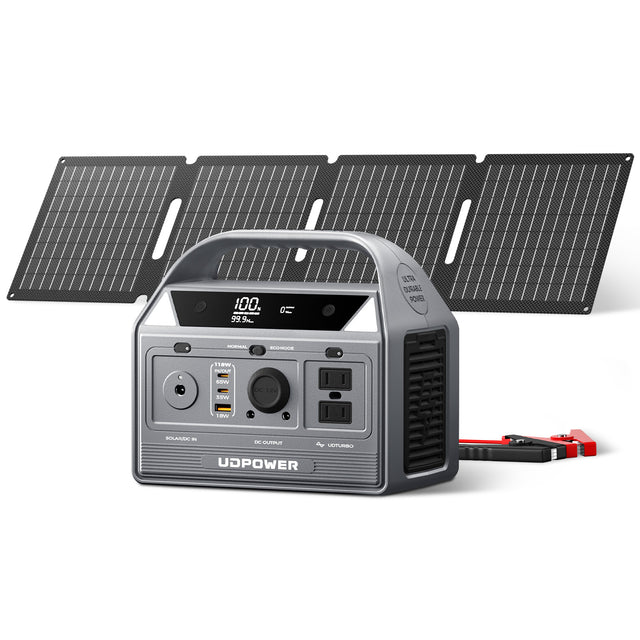 UDPOWER C400 Solar Generator with 40W Solar Panel