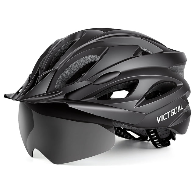 VICTGOAL Adult Bike Helmets – Goggles, Visor & LED Options