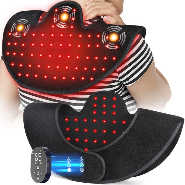 Neck & Shoulder Red Light Wrap with Vibration