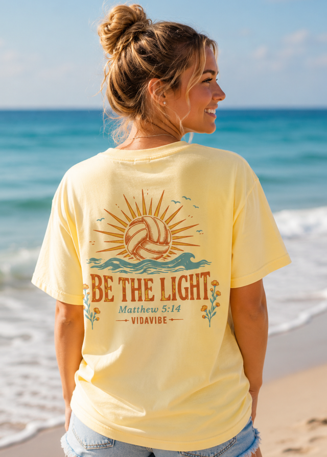 Be The Light Volleyball Tee
