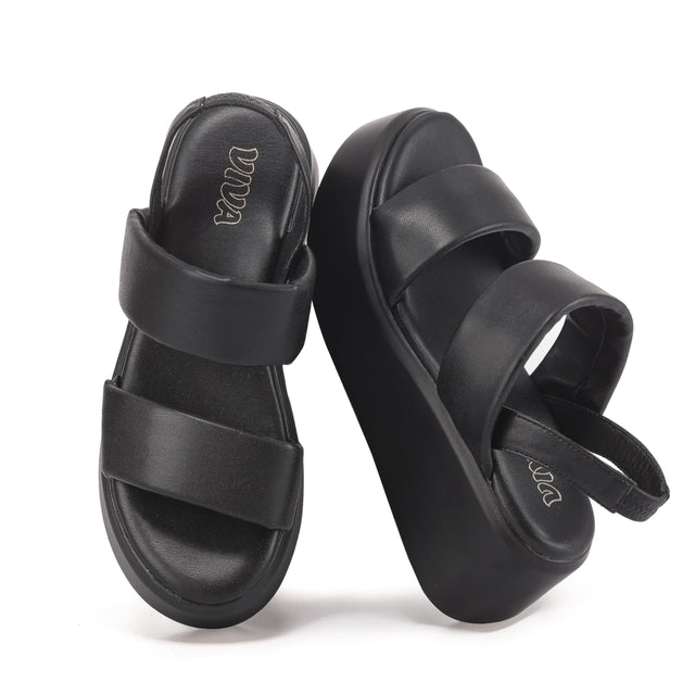 Women's Wedge Sandals with Slingback Strap