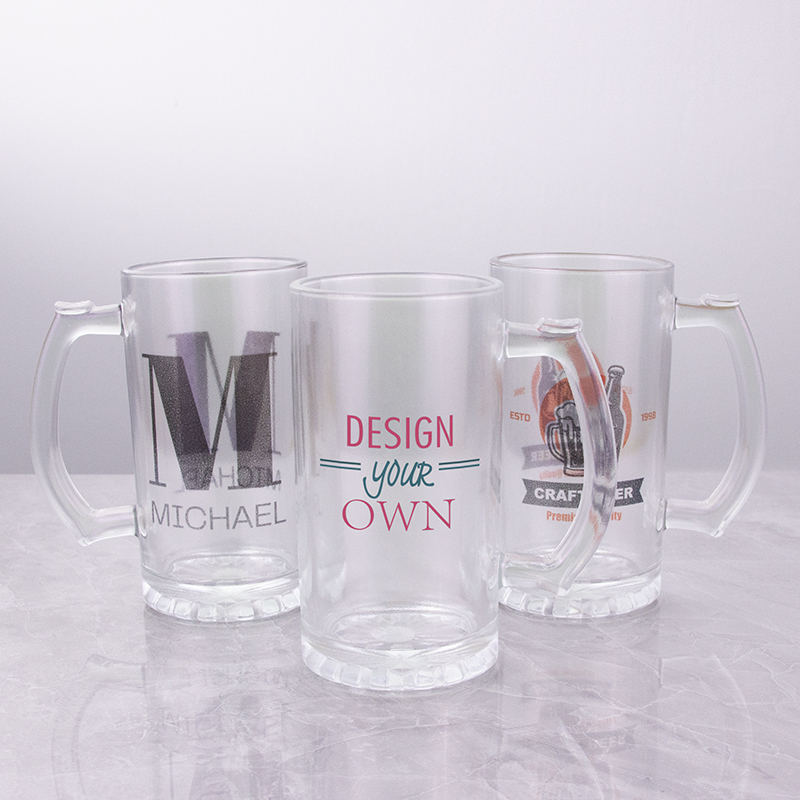 16 oz Glitter Galaxy Beer Stein